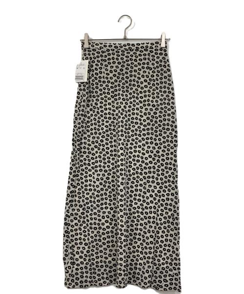 edit.for lulu（エディットフォールル）edit.for LuLu (エディットフォールル) ヴィンテージシアープリント バイアスマキシスカート ホワイト サイズ:34の古着・服飾アイテム