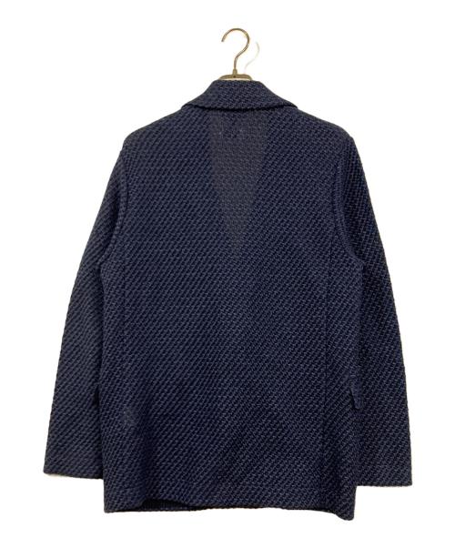 BARNEYS NEWYORK（バーニーズ・ニューヨーク）BARNEYS NEWYORK (バーニーズ・ニューヨーク) yonetomi (ヨネトミ) ダブルジャケット ネイビー サイズ:50の古着・服飾アイテム