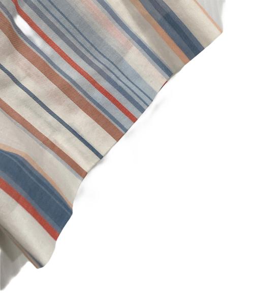 BOSS HUGO BOSS（ボス ヒューゴボス）BOSS HUGO BOSS (ボス ヒューゴボス) 半袖ストライプワンピース ホワイト サイズ:42の古着・服飾アイテム