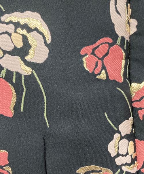 RED VALENTINO（レッドヴァレンティノ）RED VALENTINO (レッドヴァレンティノ) フラワー刺繍ノースリーブワンピース ブラック サイズ:38の古着・服飾アイテム