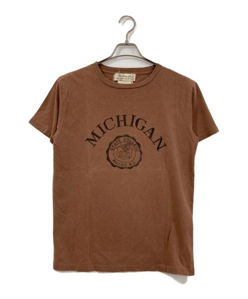 REMI RELIEF（レミレリーフ）REMI RELIEF (レミレリーフ) MICHIGAN T-sh ブラウン サイズ:FREEの古着・服飾アイテム
