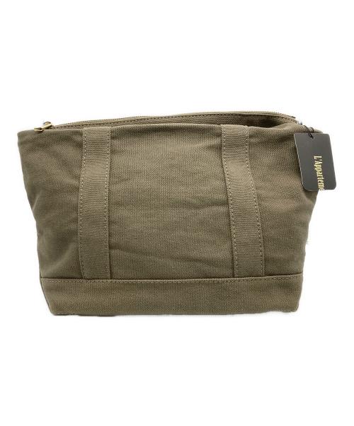 GOOD GRIEF!（グッドグリーフ）GOOD GRIEF! (グッドグリーフ) Canvas Cluch Bag(L) カーキ 未使用品の古着・服飾アイテム