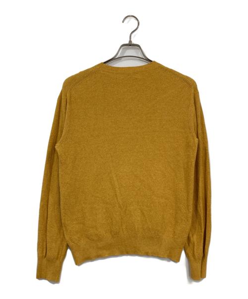 MACKINTOSH LONDON（マッキントッシュ ロンドン）MACKINTOSH LONDON (マッキントッシュ ロンドン) 綿リンクスクルーネックニット イエロー サイズ:Ⅿの古着・服飾アイテム