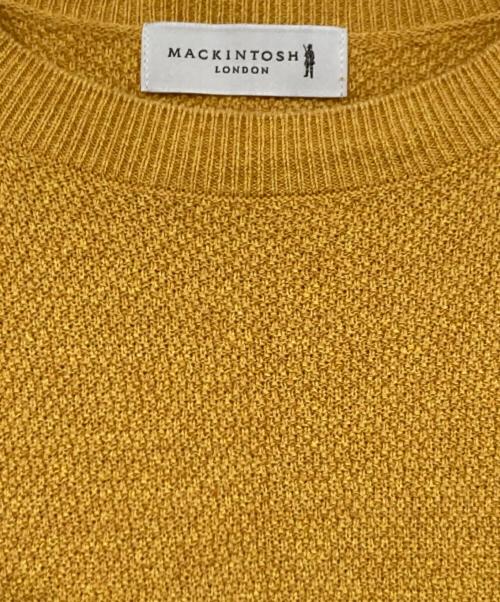 MACKINTOSH LONDON（マッキントッシュ ロンドン）MACKINTOSH LONDON (マッキントッシュ ロンドン) 綿リンクスクルーネックニット イエロー サイズ:Ⅿの古着・服飾アイテム