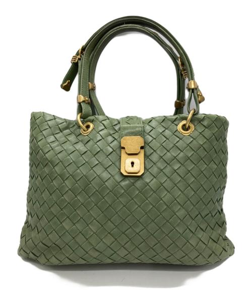 BOTTEGA VENETA（ボッテガベネタ）BOTTEGA VENETA (ボッテガベネタ) ローマバッグ グリーンの古着・服飾アイテム