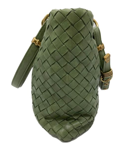 BOTTEGA VENETA（ボッテガベネタ）BOTTEGA VENETA (ボッテガベネタ) ローマバッグ グリーンの古着・服飾アイテム