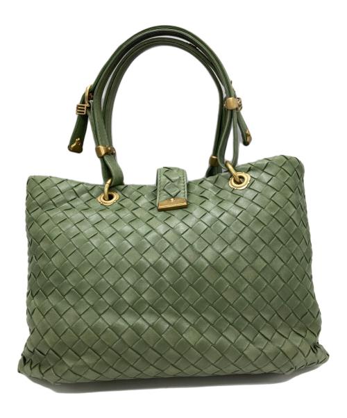 BOTTEGA VENETA（ボッテガベネタ）BOTTEGA VENETA (ボッテガベネタ) ローマバッグ グリーンの古着・服飾アイテム
