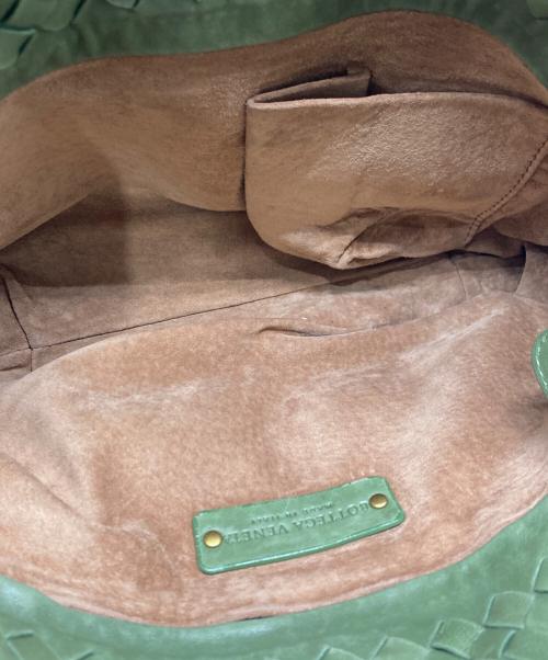 BOTTEGA VENETA（ボッテガベネタ）BOTTEGA VENETA (ボッテガベネタ) ローマバッグ グリーンの古着・服飾アイテム
