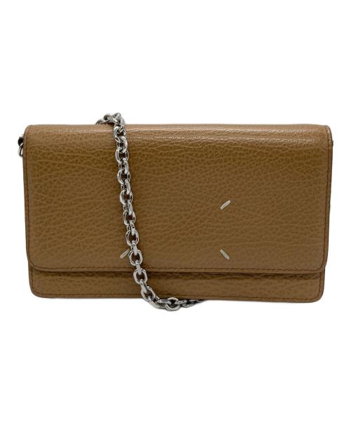 Maison Margiela（メゾンマルジェラ）Maison Margiela (メゾンマルジェラ) 4ステッチ チェーンウォレット ベージュの古着・服飾アイテム