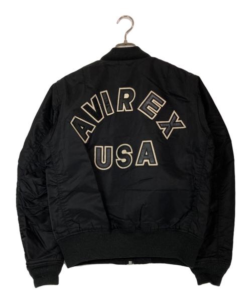 AVIREX（アヴィレックス）AVIREX (アヴィレックス) MA-1ジャケット ブラック サイズ:Lの古着・服飾アイテム