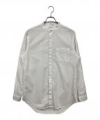 PAUL SMITHポールスミス）の古着「スタンドカラー比翼シャツ」｜ホワイト