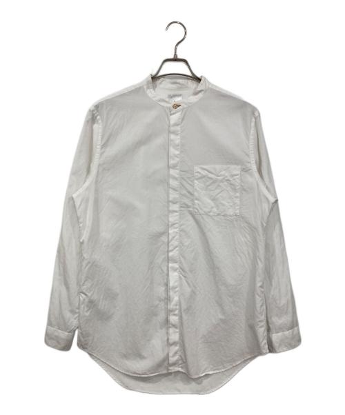 PAUL SMITH（ポールスミス）PAUL SMITH (ポールスミス) スタンドカラー比翼シャツ ホワイト サイズ:XLの古着・服飾アイテム