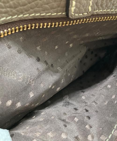 PELLE BORSA（ペレボルサ）PELLE BORSA (ペレボルサ) スリムウォレット イエロー×ブラウンの古着・服飾アイテム