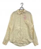 DIESELディーゼル）の古着「長袖リネンシャツ」｜ベージュ