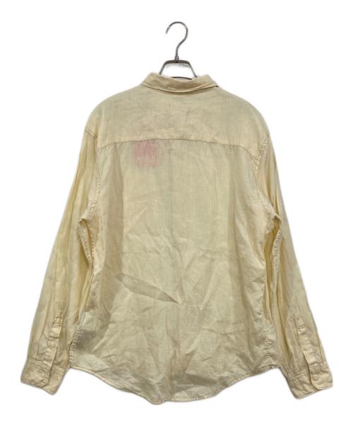 DIESEL（ディーゼル）DIESEL (ディーゼル) 長袖リネンシャツ ベージュ サイズ:48の古着・服飾アイテム