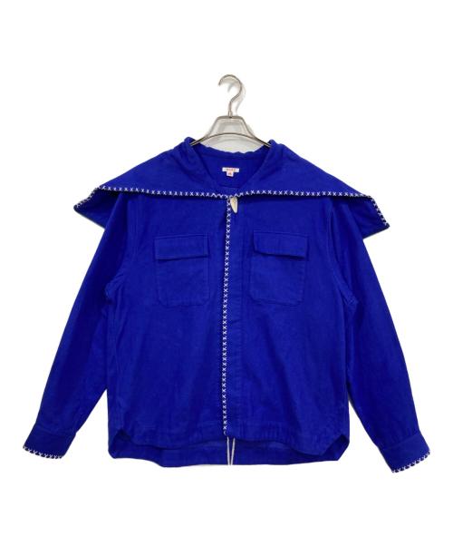 masu（エムエーエスユー）masu (エムエーエスユー) SAILOR HOOD SHIRTS ブルー サイズ:48の古着・服飾アイテム