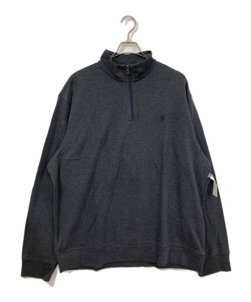 POLO RALPH LAUREN（ポロ・ラルフローレン）POLO RALPH LAUREN (ポロ・ラルフローレン) Double-knit Quarter-zip Pullover グレー サイズ:XL 未使用品の古着・服飾アイテム