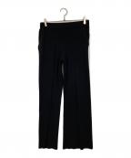 AP STUDIOエーピーストゥディオ）の古着「Elitesストレートニットパンツ」｜ブラック