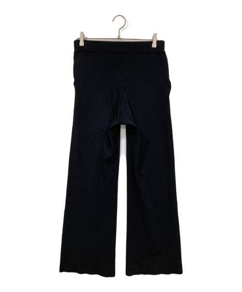 AP STUDIO（エーピーストゥディオ）AP STUDIO (エーピーストゥディオ) Elitesストレートニットパンツ ブラック サイズ:36の古着・服飾アイテム