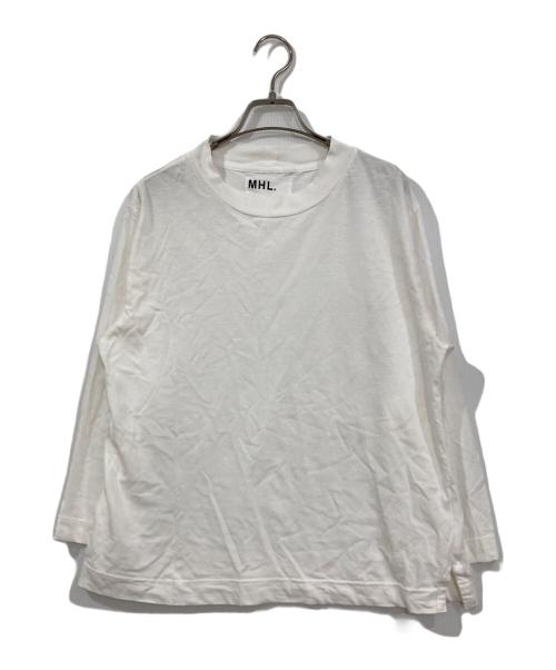 MHL（エムエイチエル）MHL (エムエイチエル) COTTON LINEN JERSEY カットソー ホワイト サイズ:2の古着・服飾アイテム