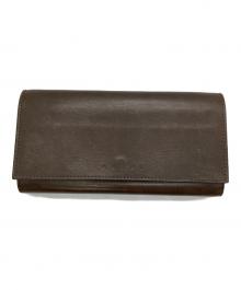 MARNI（マルニ）の古着「ラムレザーロングウォレット」｜ブラウン×ピンク