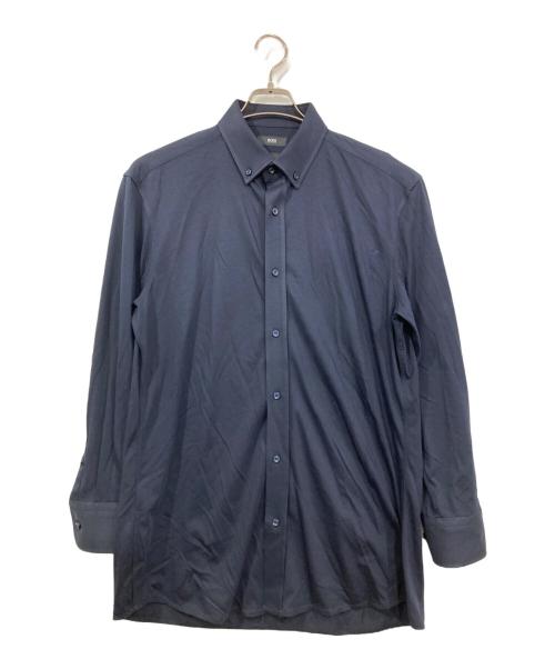 BOSS HUGO BOSS（ボス ヒューゴボス）BOSS HUGO BOSS (ボス ヒューゴボス) ボタンダウンシャツ ネイビー サイズ:US16の古着・服飾アイテム