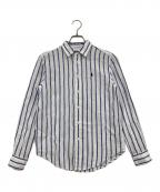 POLO RALPH LAURENポロ・ラルフローレン）の古着「リネンシャツ」｜ホワイト×ブルー