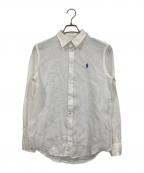 POLO RALPH LAURENポロ・ラルフローレン）の古着「リネンシャツ」｜ホワイト
