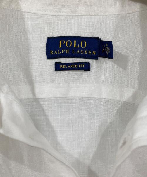 POLO RALPH LAUREN（ポロ・ラルフローレン）POLO RALPH LAUREN (ポロ・ラルフローレン) リネンシャツ ホワイト サイズ:Sの古着・服飾アイテム