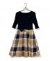 BLUE LABEL CRESTBRIDGE (ブルーレーベルクレストブリッジ) ドッキングワンピース ネイビー サイズ:38：4000円