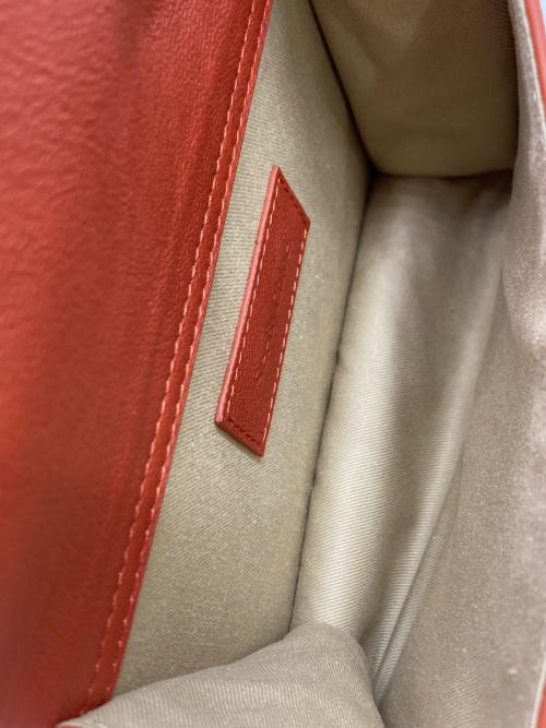 SEE BY CHLOE（シーバイクロエ）SEE BY CHLOE (シーバイクロエ) 型押し2WAYバッグ レッドの古着・服飾アイテム