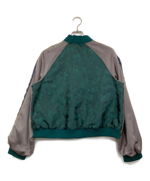 GARANCE ET VIOLETE（ギャランスエトヴィオレット）GARANCE ET VIOLETE (ギャランスエトヴィオレット) ジャガードブルゾン グリーン サイズ:Ⅿ 未使用品の古着・服飾アイテム