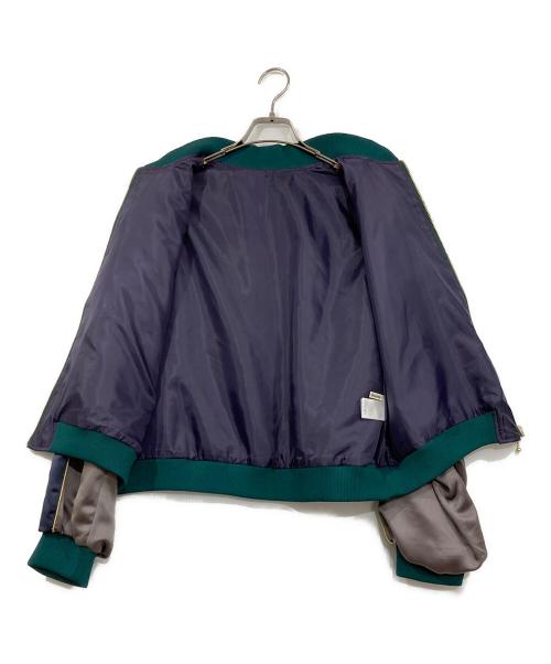 GARANCE ET VIOLETE（ギャランスエトヴィオレット）GARANCE ET VIOLETE (ギャランスエトヴィオレット) ジャガードブルゾン グリーン サイズ:Ⅿ 未使用品の古着・服飾アイテム
