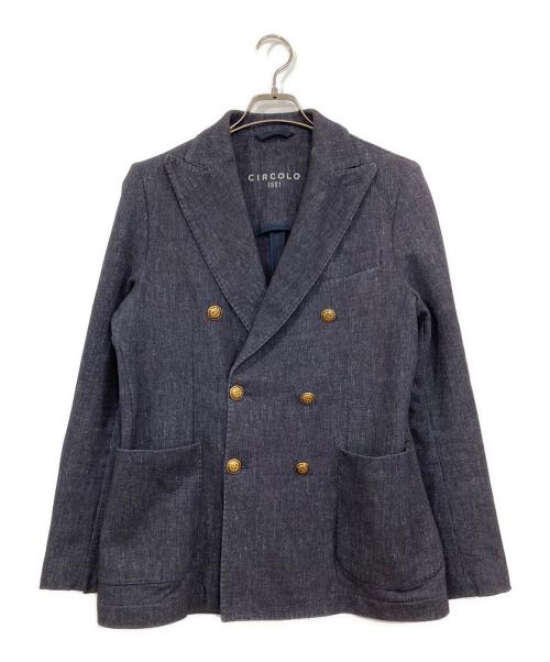CIRCOLO 1901（チルコロ1901）CIRCOLO 1901 (チルコロ1901) ダブルブレストジャケット インディゴ サイズ:44の古着・服飾アイテム