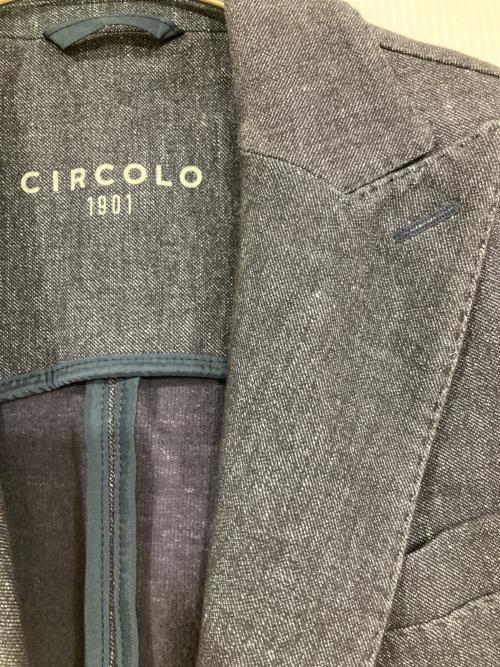 CIRCOLO 1901（チルコロ1901）CIRCOLO 1901 (チルコロ1901) ダブルブレストジャケット インディゴ サイズ:44の古着・服飾アイテム