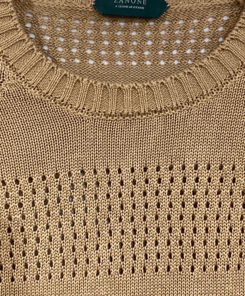 Zanone（ザノーネ）Zanone (ザノーネ) Sand Men's Sweater ブラウン サイズ:48の古着・服飾アイテム