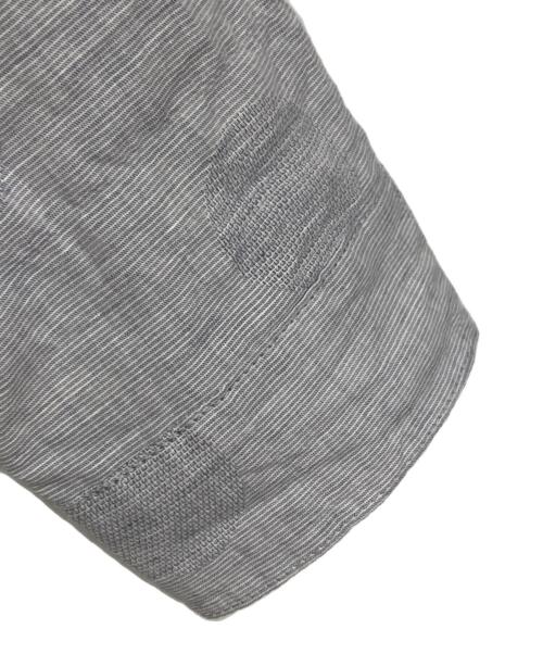 GIANNI LO GIUDICE（ジャンニ ロ ジュディチェ）GIANNI LO GIUDICE (ジャンニ ロ ジュディチェ) コットンリネンドット柄ピンタックブラウス ブルー サイズ:36の古着・服飾アイテム