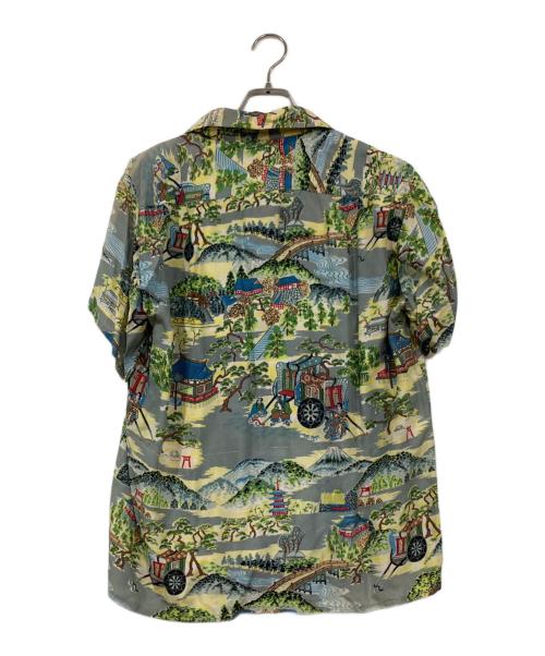 SUN BROS & CO（サンブロス アンド カンパニー）SUN BROS & CO (サンブロス アンド カンパニー) 50's和柄アロハシャツ グリーン サイズ:実寸サイズ参照の古着・服飾アイテム