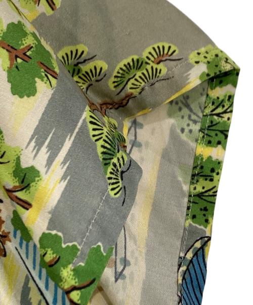 SUN BROS & CO（サンブロス アンド カンパニー）SUN BROS & CO (サンブロス アンド カンパニー) 50's和柄アロハシャツ グリーン サイズ:実寸サイズ参照の古着・服飾アイテム