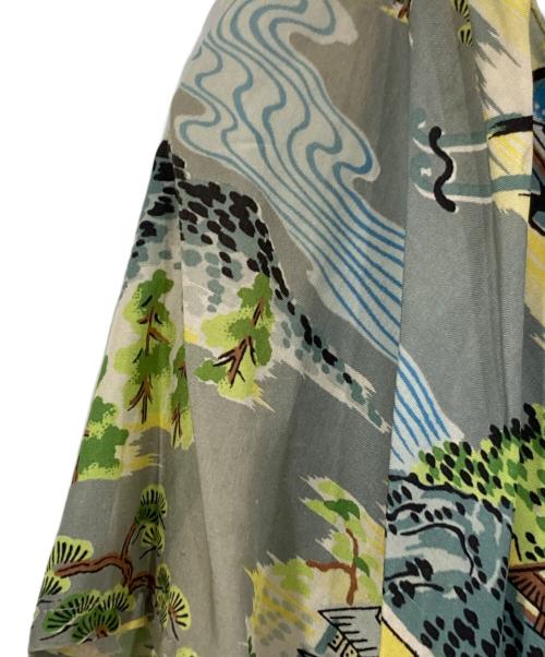 SUN BROS & CO（サンブロス アンド カンパニー）SUN BROS & CO (サンブロス アンド カンパニー) 50's和柄アロハシャツ グリーン サイズ:実寸サイズ参照の古着・服飾アイテム