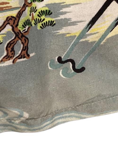 SUN BROS & CO（サンブロス アンド カンパニー）SUN BROS & CO (サンブロス アンド カンパニー) 50's和柄アロハシャツ グリーン サイズ:実寸サイズ参照の古着・服飾アイテム