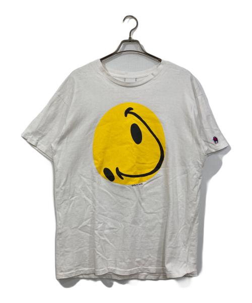 READYMADE（レディメイド）READYMADE (レディメイド) COLLAPSED FACE TEE ホワイト サイズ:XLの古着・服飾アイテム