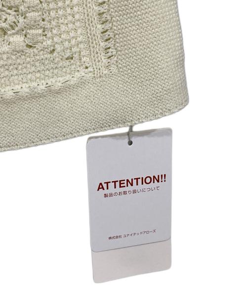 green label relaxing（グリーンレーベルリラクシング）green label relaxing (グリーンレーベルリラクシング) クロシェ 2WAY ベスト ―ウォッシャブル― アイボリー サイズ:FREEの古着・服飾アイテム