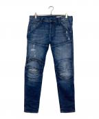 G-STAR RAWジースターロゥ）の古着「5620 3D Zip Knee Skinny Jeans」｜インディゴ
