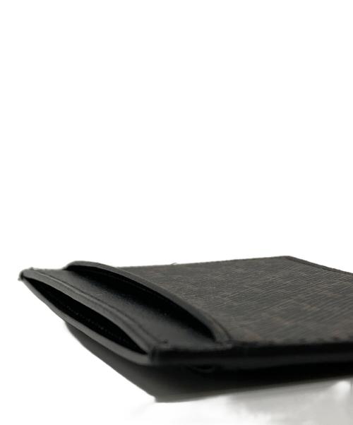 CELINE（セリーヌ）CELINE (セリーヌ) トリオンフキャンバスカードホルダー ブラック×ベージュの古着・服飾アイテム