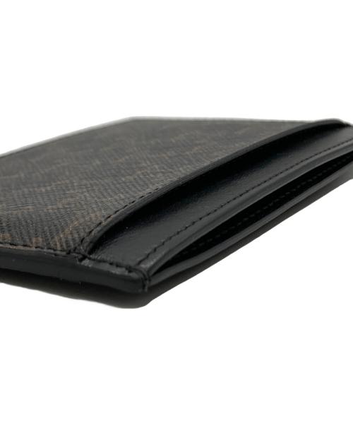 CELINE（セリーヌ）CELINE (セリーヌ) トリオンフキャンバスカードホルダー ブラック×ベージュの古着・服飾アイテム