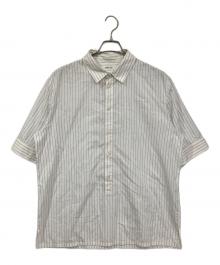 HELMUT LANG（ヘルムートラング）の古着「半袖ストライプシャツ」｜ホワイト