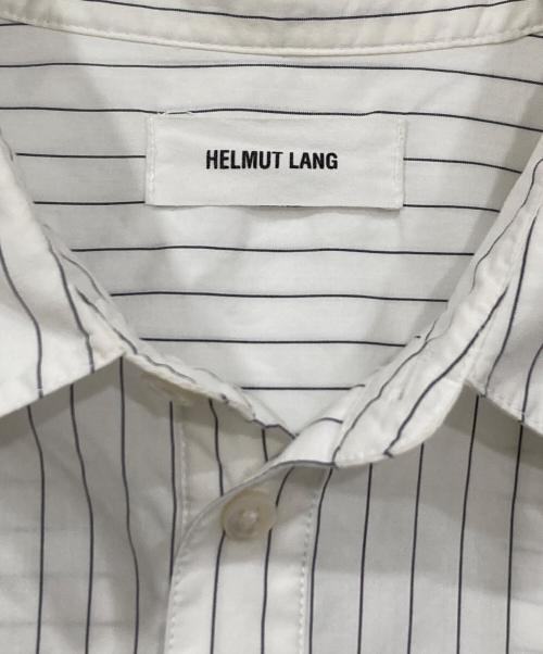 HELMUT LANG（ヘルムートラング）HELMUT LANG (ヘルムートラング) 半袖ストライプシャツ ホワイト サイズ:Lの古着・服飾アイテム