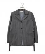 MAISON SPECIALメゾンスペシャル）の古着「サイドスリットナロージャケット」｜グレー
