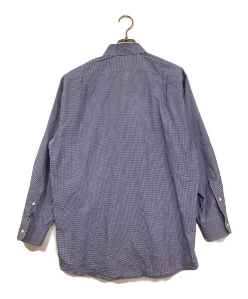 RALPH LAUREN Purple Label（ラルフ ローレン パープル レーベル）RALPH LAUREN Purple Label (ラルフ ローレン パープル レーベル) チェックドレスシャツ ブルー サイズ:SIZE 16の古着・服飾アイテム
